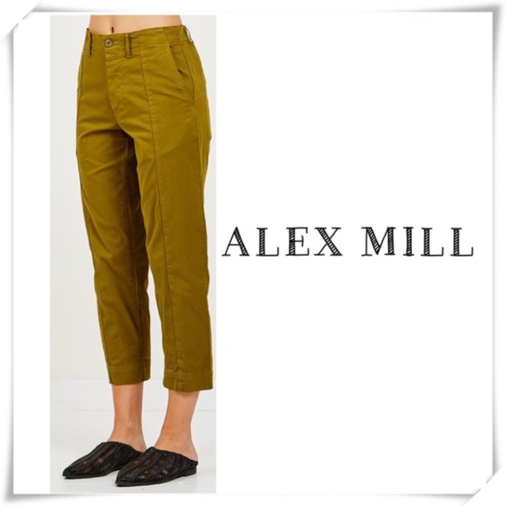 Alex Mill High Rise Officer Crop Cargo Pants